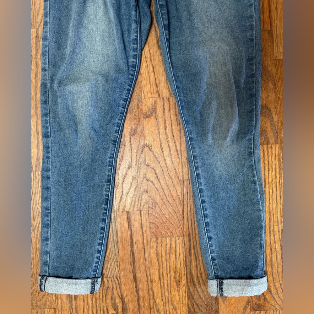 Guess Jeans Womens Medium Blue High Rise Skinny Ankle Stretch Denim Tapered Cuff - Picture 4 of 13